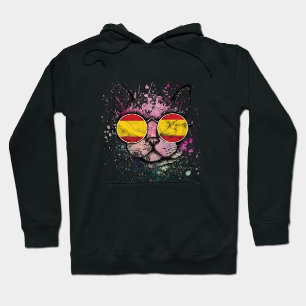 Gato españa gafas Hoodie by RataGorrata